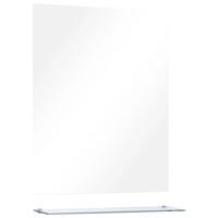 VidaXL Wandspiegel met schap 50x60 cm gehard glas - thumbnail