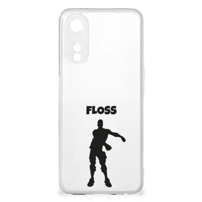 OPPO A78 5G | A58 5G Telefoonhoesje met Naam Floss OPPO A78 5G | A58 5G Telefoonhoesje met Naam Floss