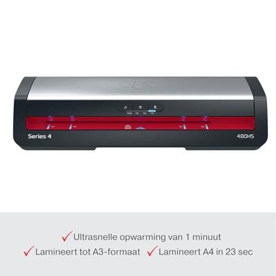 GBC 4410072EU lamineersysteem Warme lamineermachine 800 mm/min Zwart, Roestvrijstaal