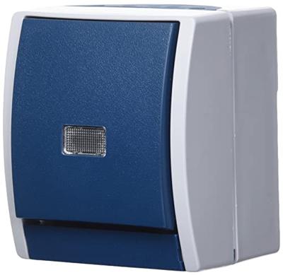 Busch-Jaeger 2621 W-53-206 Ocean (opbouw) Knop spatwaterdicht Blauw, Groen