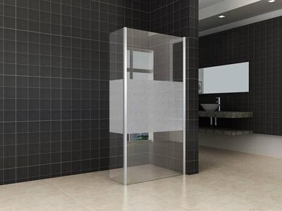 Wiesbaden Partly hoekwand gedeeltelijk matglas 300 x 2000 mm, 10 mm nano glas