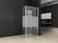 Wiesbaden Partly hoekwand gedeeltelijk matglas 300 x 2000 mm, 10 mm nano glas - thumbnail