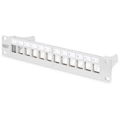 Digitus DN-91419 10 inch Frontplaat voor patchkast Grijs-wit (RAL 7035)