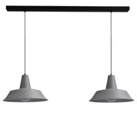 Masterlight Betongrijze eettafellampIndustria 2x45 - 2547-00-00-S-130-2 - thumbnail