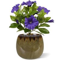 Petunia Kunstboeket 25 cm paars - thumbnail