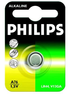 Philips Knoopcel LR44 1.5 V 1 stuk(s) Alkaline A76