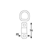 Connex Sjoroog Met D-Ring 70X25Mm Vz - DY270658 - thumbnail