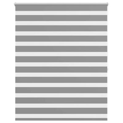 VidaXL Zebra rolgordijn 120,9 x 175 cm stofbreedte 116,7 cm grijs