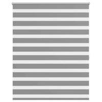 VidaXL Zebra rolgordijn 120,9 x 175 cm stofbreedte 116,7 cm grijs - thumbnail