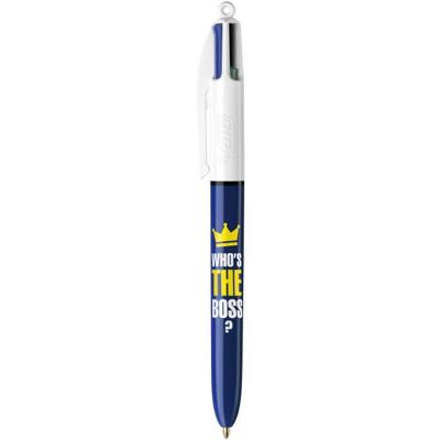 Bic Colours Messages 4-kleurenbalpen, medium, klassieke inktkleuren, doos van 12 stuks - thumbnail