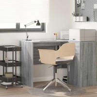 Bureau met plank Grijs Sonoma 102 x 50 x 75 cm Bewerkt hout - thumbnail