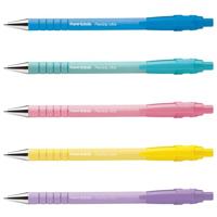 Paper Mate balpen Flexgrip Pastel RT, medium, zwarte inkt, blister van 5 stuks, assorti - thumbnail