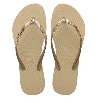 Havaianas Slim Glitter II sand grey Beige maat 3738 Havaianas Slim Glitter II sand grey Beige maat 3738