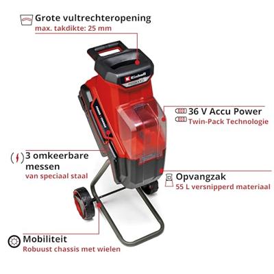 Einhell REDAXXO 36/25 Messenhakselaar Accu - thumbnail