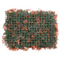 VidaXL Hek met kunstesdoornblad 24 st 40x60 cm lichtrood - thumbnail