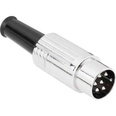BKL Electronic 0208024 DIN-connector Stekker, recht Aantal polen: 6 Zilver 1 stuk(s) BKL Electronic 0208024 DIN-connector Stekker, recht Aantal polen: 6 Zilver 1 stuk(s)