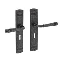 Intersteel Klassieke deurklinkHelena sleutelgat 56mm oud grijs - 0021.170524 - thumbnail