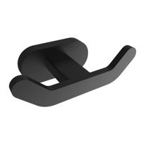 Dubbele Handdoekhaak BWS Hakoda Mat Zwart - thumbnail