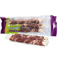 Braaaf Rawhide Twister Lam & Vis (3 st.) - 21 cm - thumbnail