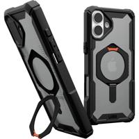Urban Armor Gear Plasma XTE MagSafe Kickstand Case Backcover Apple iPhone 16 Plus Zwart/oranje MagSafe compatible - thumbnail
