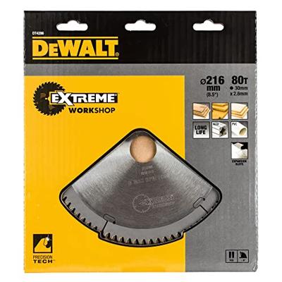 DeWALT Cirkelzaagblad voor Hout | Extreme | Ø 216mm Asgat 30mm 80T - DT4286-QZ