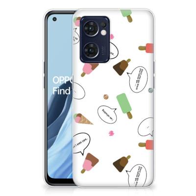 OPPO Reno 7 5G | Find X5 Lite | Siliconen Case | IJsjes