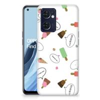 OPPO Reno 7 5G | Find X5 Lite | Siliconen Case | IJsjes - thumbnail
