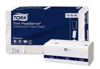 Tork Peakserve Continue handdoek, 1-laags, H5 Universal, wit, pak van 12 stuks - thumbnail