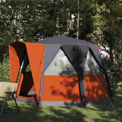 Huisje Tent met dak Grijs en Oranje 320 x 320 x 203 cm