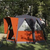 Huisje Tent met dak Grijs en Oranje 320 x 320 x 203 cm - thumbnail