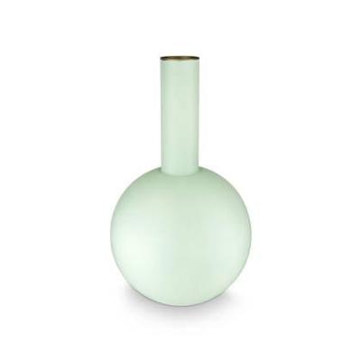 Pip Studio Vaas Metaal Groot Mat Lichtblauw 24x42cm