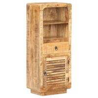 Hoge kast 45x32x110 cm ruw mangohout - thumbnail