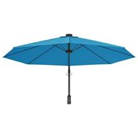 VidaXL Wandparasol met leds 290 cm zeeblauw - thumbnail