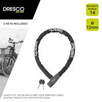 Dresco 5250208 fietsslot Zwart Kettingslot - thumbnail