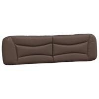 Hoofdbordkussen 200 cm kunstleer bruin - thumbnail