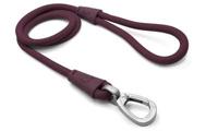 Morso hondenriem soft rope gerecycled plum paars - thumbnail