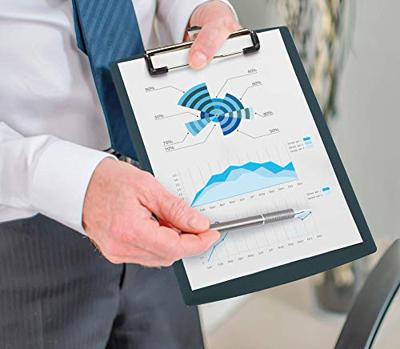 Klembord MAUL A5 staand hard kunststof PVC zwart Klembord MAUL A5 staand hard kunststof PVC zwart