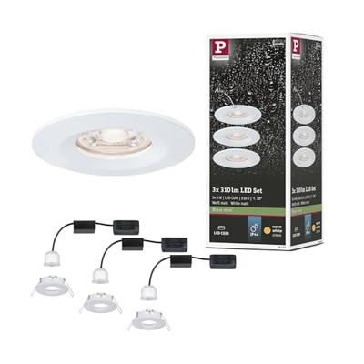 Paulmann 94299 EBL Nova mini Coin LED-inbouwlamp Set van 3 stuks 4 W Wit Paulmann 94299 EBL Nova mini Coin LED-inbouwlamp Set van 3 stuks 4 W Wit