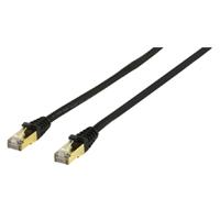 Netwerkkabel 10m zwart met vergulde pluggen (Cat 5e FTP) - thumbnail