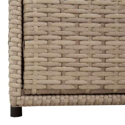 Tuinkast 55x59x69 cm poly rattan beige