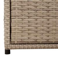 Tuinkast 55x59x69 cm poly rattan beige - thumbnail