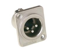 Amphenol AC3MMDZ 3 Polige XLR Chassisdeel | Female | Type D - thumbnail