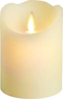 Lumineo led kaars dans vlam 10 cm creme - thumbnail