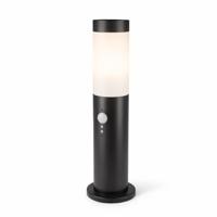 Dally LED Sokkellamp Zwart S - Bewegingssensor - Schemerschakelaar - E27 fitting - IP44 Waterdicht - 45 cm - padverlichting - Staande buitenlamp - thumbnail