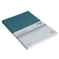 Sigel LS304 Notitieboekje Linescape Softcover 2 stuk(s) DIN A5 Geruit Middelblauw, Neon-groen Aantal paginas: 34 - thumbnail