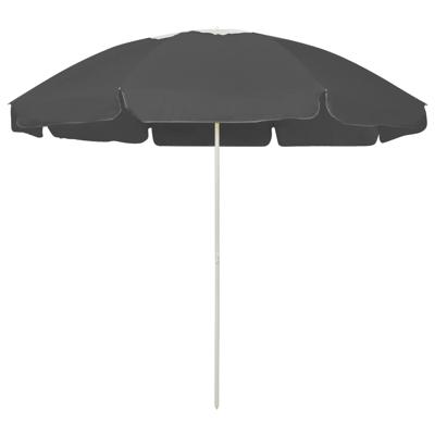 Strandparasol 240 cm antracietkleurig