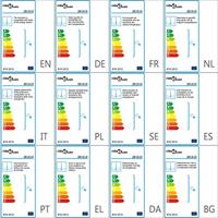 VidaXL Kroonluchter met kralen 12xe14 zilverkleurig - thumbnail