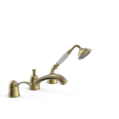 Badrandkraan Tres Clasic Mengkraan Incl. Handdouche Verouderd Messing Mat Badrandkraan Tres Clasic Mengkraan Incl. Handdouche Verouderd Messing Mat