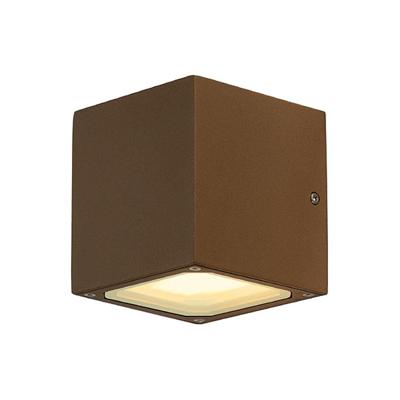 SLV MuurlampSitra Cube Up - Down GX53 bruin - 232537