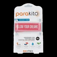 Anti mug armband volwassenen fuchsia 1 Stuks - thumbnail